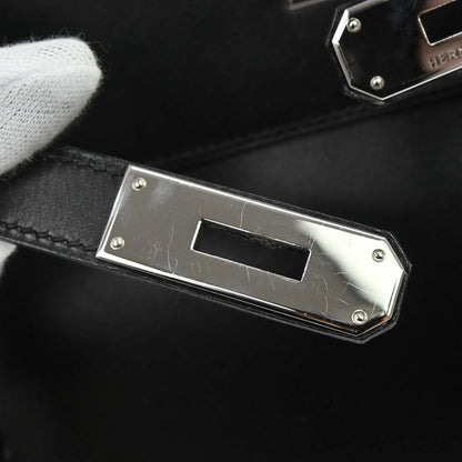 Hermes Black Box Calf Kelly 32 Retourne 2way Shoulder Handbag