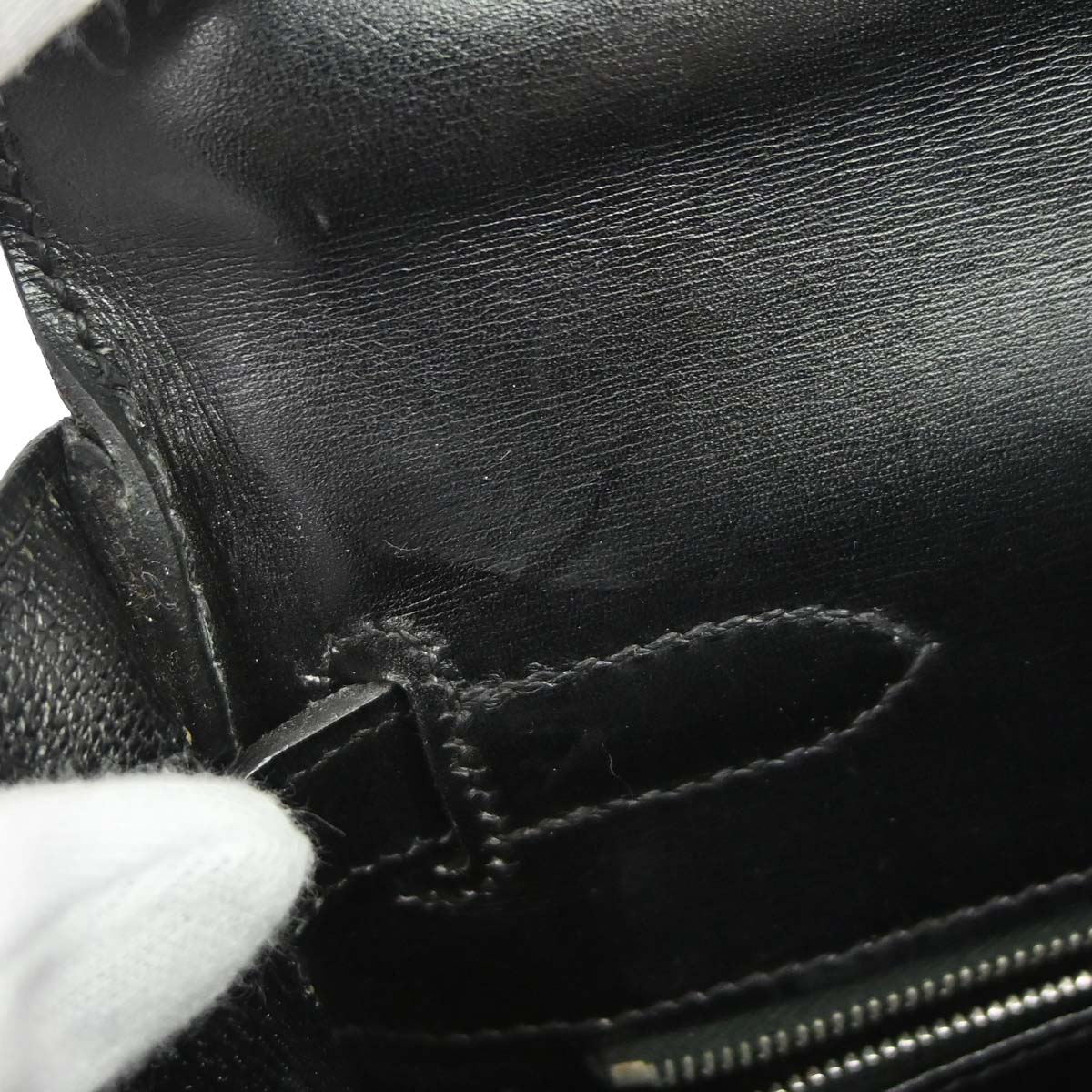 Hermes Black Box Calf Kelly 32 Retourne 2way Shoulder Handbag