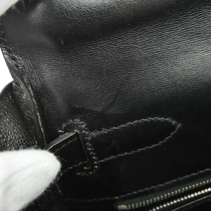 Hermes Black Box Calf Kelly 32 Retourne 2way Shoulder Handbag