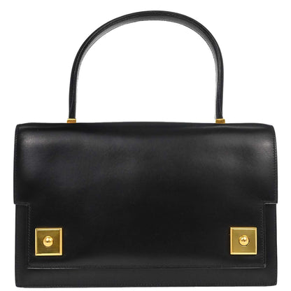 Hermes Black Box Calf Piano Handbag