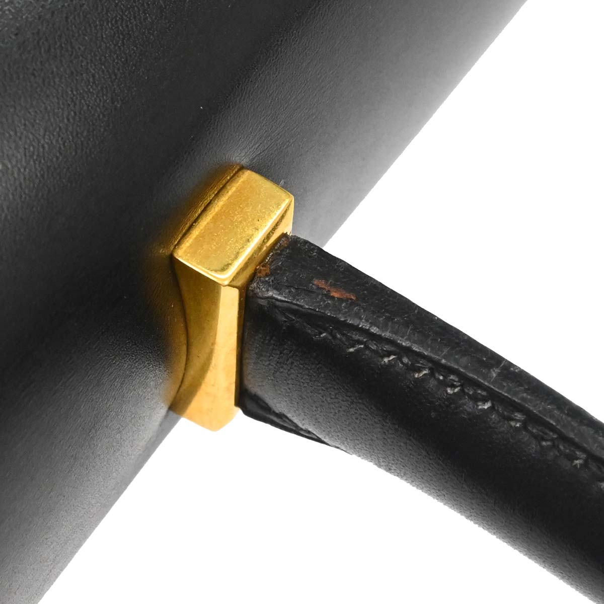 Hermes Black Box Calf Piano Handbag