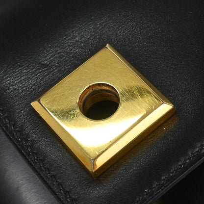 Hermes Black Box Calf Piano Handbag