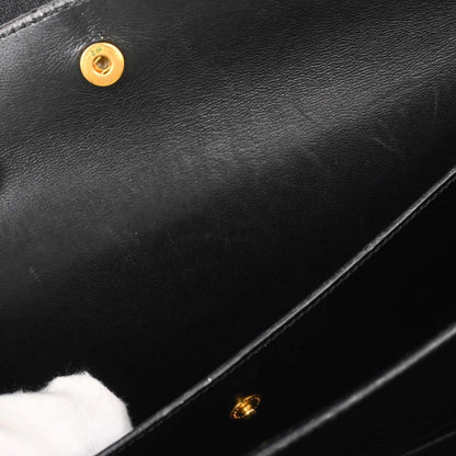 Hermes Black Box Calf Piano Handbag