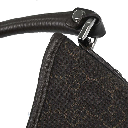Gucci Brown Canvas GG Abbey D Ring Hobo Handbag