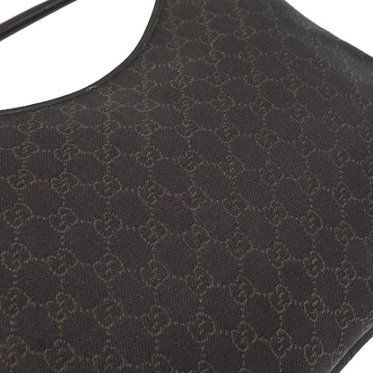 Gucci Brown Canvas GG Abbey D Ring Hobo Handbag