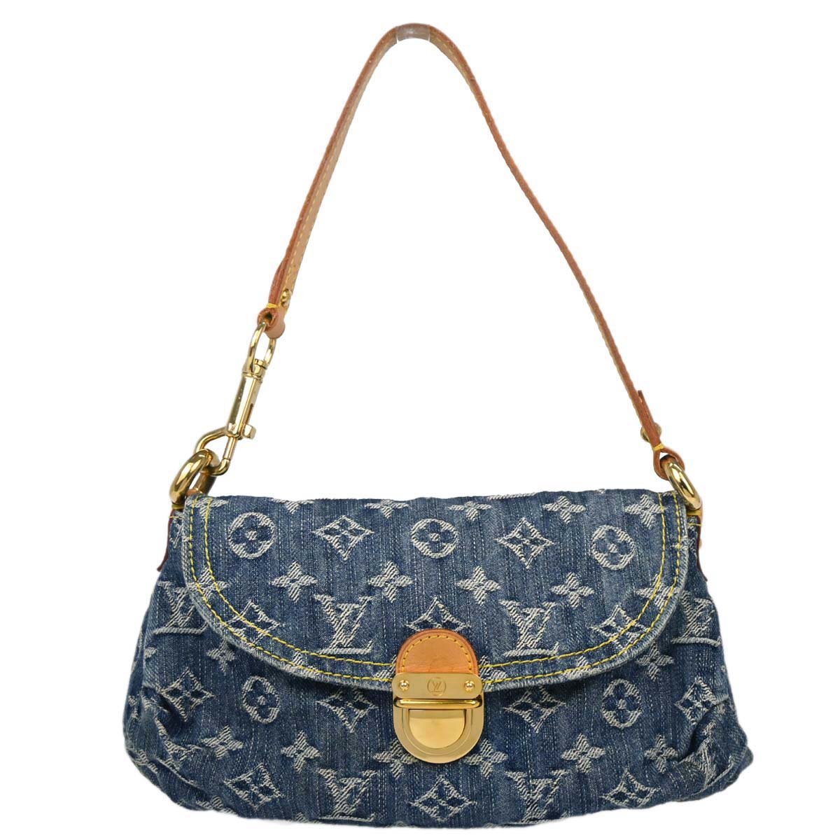 Louis Vuitton Blue Monogram Denim Mini Pleaty Handbag M95050