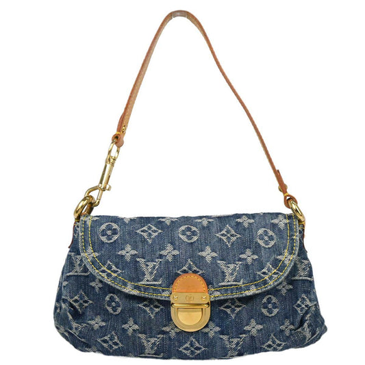Louis Vuitton Blue Monogram Denim Mini Pleaty Handbag M95050