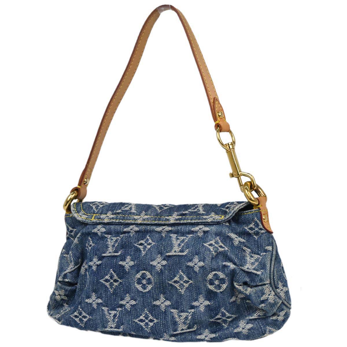 Louis Vuitton Blue Monogram Denim Mini Pleaty Handbag M95050