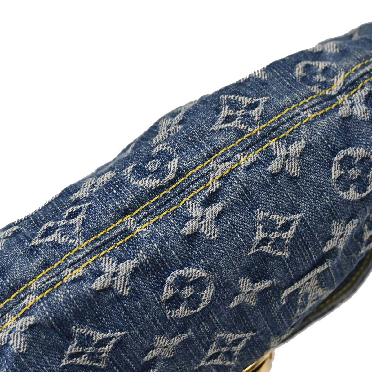 Louis Vuitton Blue Monogram Denim Mini Pleaty Handbag M95050