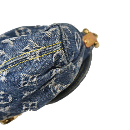 Louis Vuitton Blue Monogram Denim Mini Pleaty Handbag M95050
