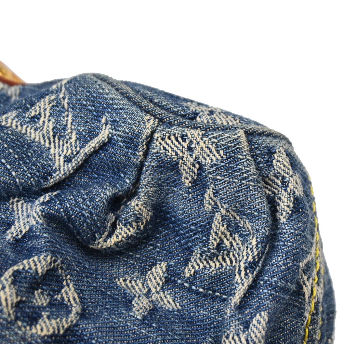 Louis Vuitton Blue Monogram Denim Mini Pleaty Handbag M95050