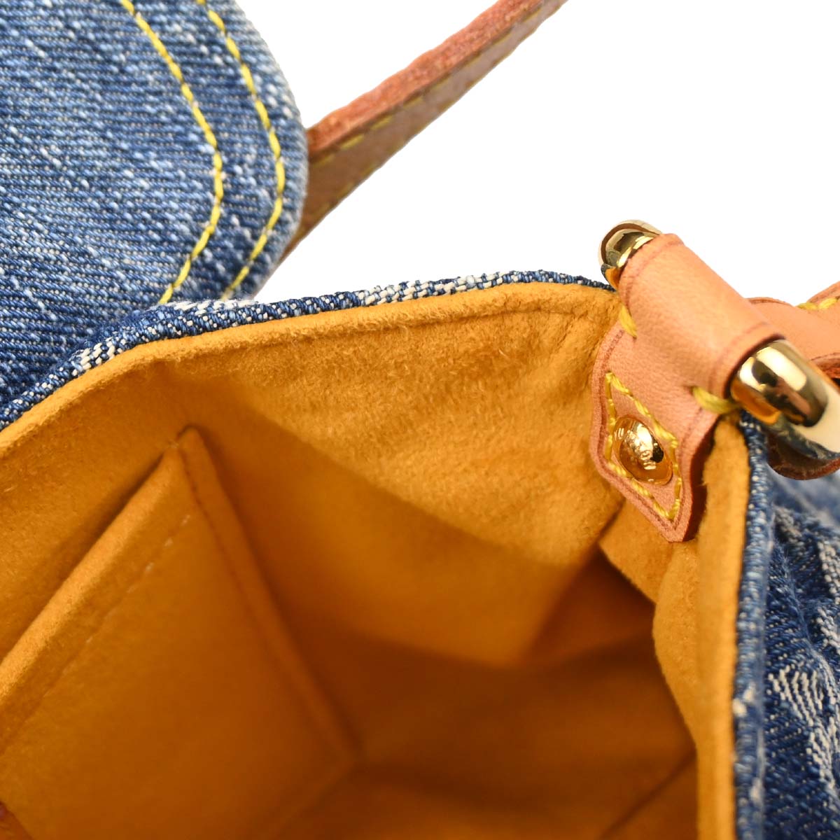 Louis Vuitton Blue Monogram Denim Mini Pleaty Handbag M95050