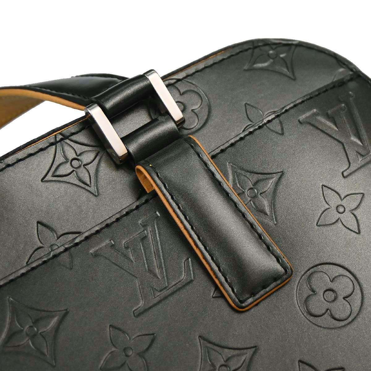 Louis Vuitton 2004 Black Monogram Mat Shelton Handbag M55172