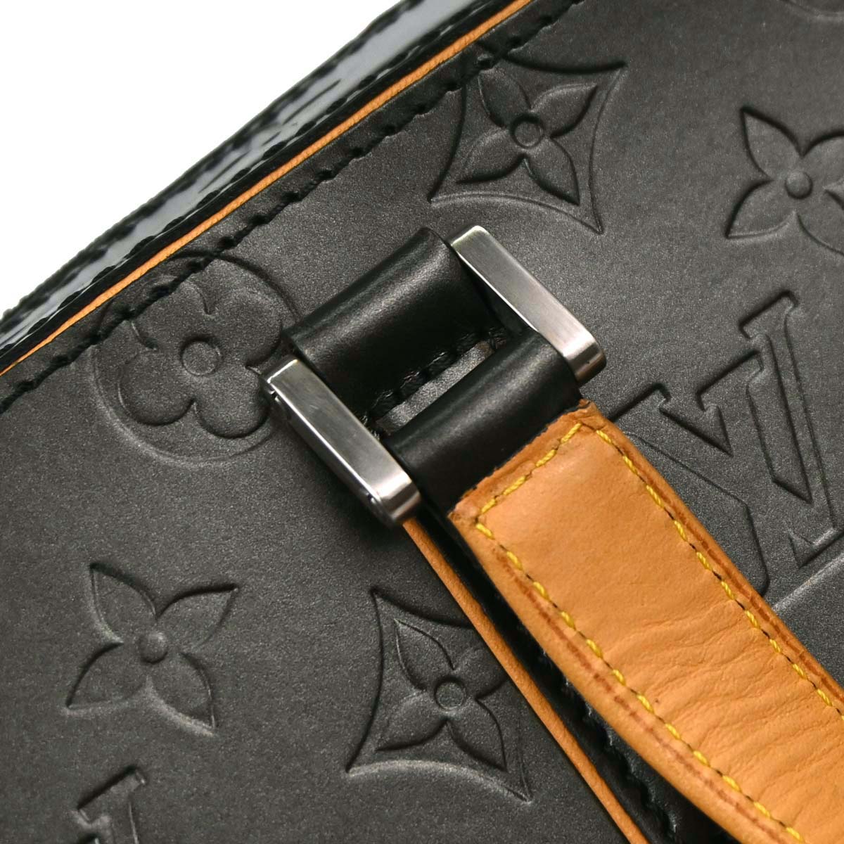 Louis Vuitton 2004 Black Monogram Mat Shelton Handbag M55172