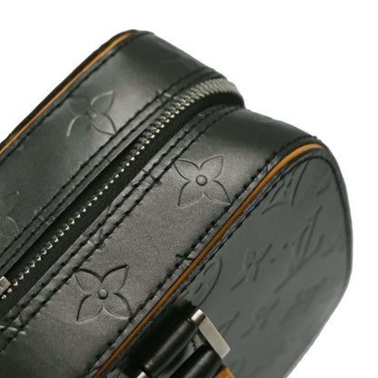Louis Vuitton 2004 Black Monogram Mat Shelton Handbag M55172