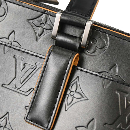 Louis Vuitton 2004 Black Monogram Mat Shelton Handbag M55172