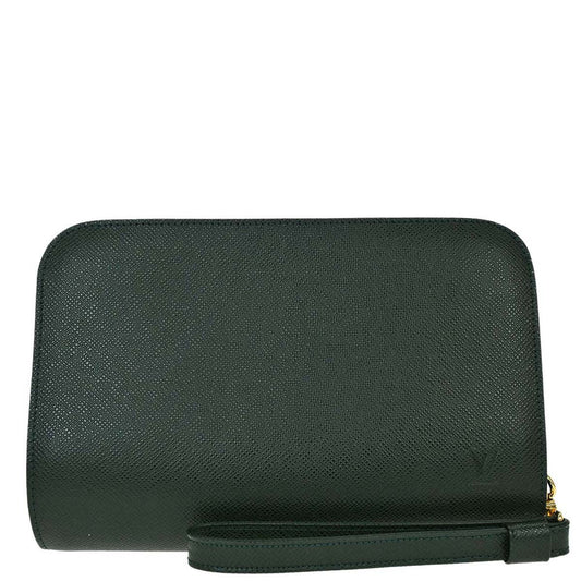 Louis Vuitton Green Taiga Baikal Clutch Bag M30184