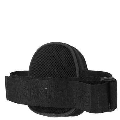 Chanel Black Green Nylon Sport Line Leg Bag Pouch