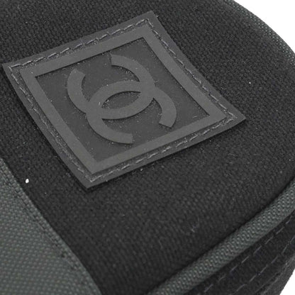 Chanel Black Green Nylon Sport Line Leg Bag Pouch