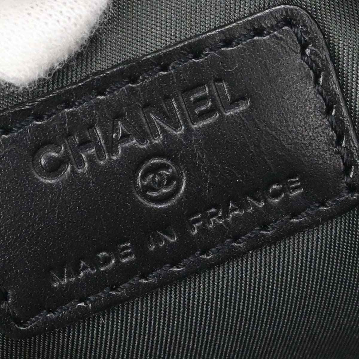 Chanel Black Green Nylon Sport Line Leg Bag Pouch