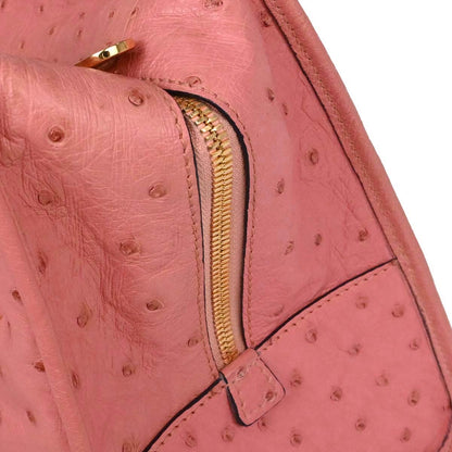 Loewe * Pink Ostrich Amazona 36 Handbag