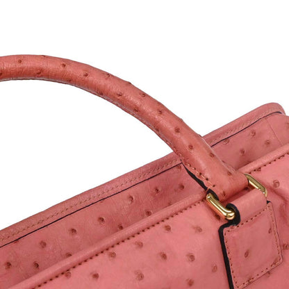 Loewe * Pink Ostrich Amazona 36 Handbag