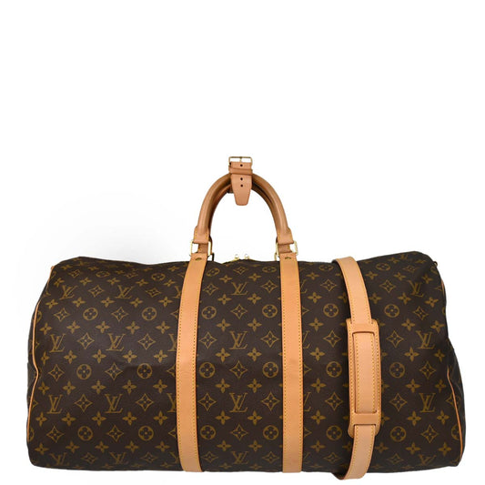 Louis Vuitton Monogram Keepall Bandouliere 55 Duffle Bag M41414