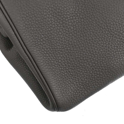 Hermes Graphite Taurillon Clemence Birkin 40 Handbag
