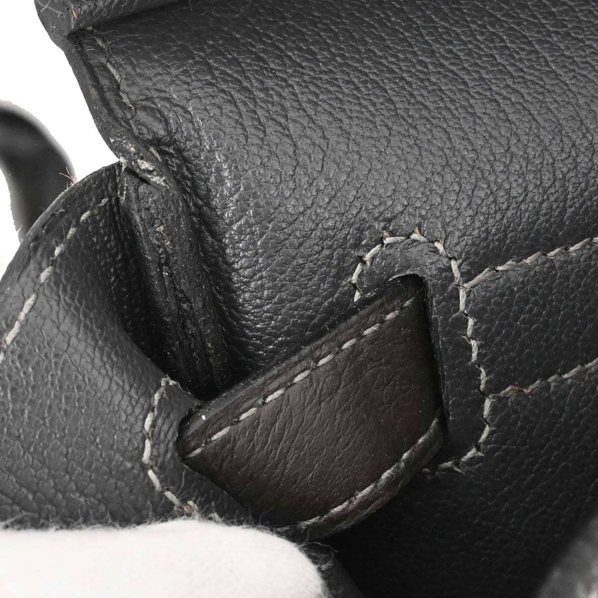 Hermes Graphite Taurillon Clemence Birkin 40 Handbag