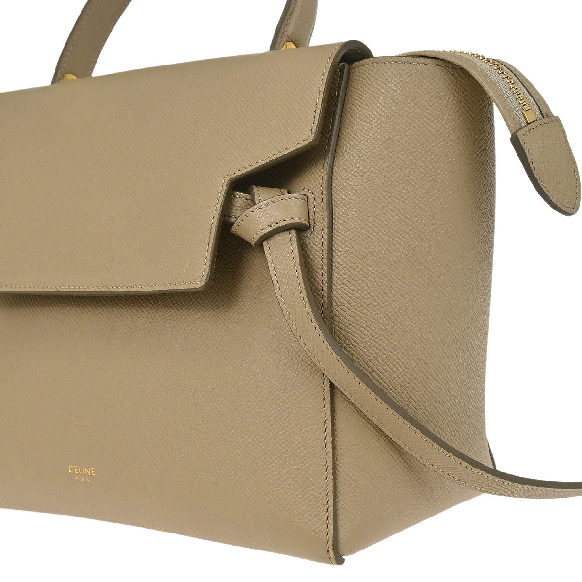 Celine Beige Belt Bag Micro 2way Shoulder Handbag