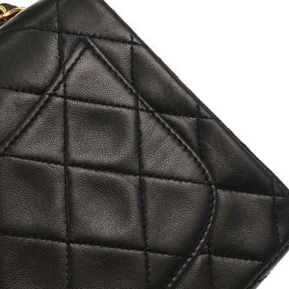 Chanel 1997-1999 Black Lambskin Mini Classic Square Flap Shoulder Bag 17