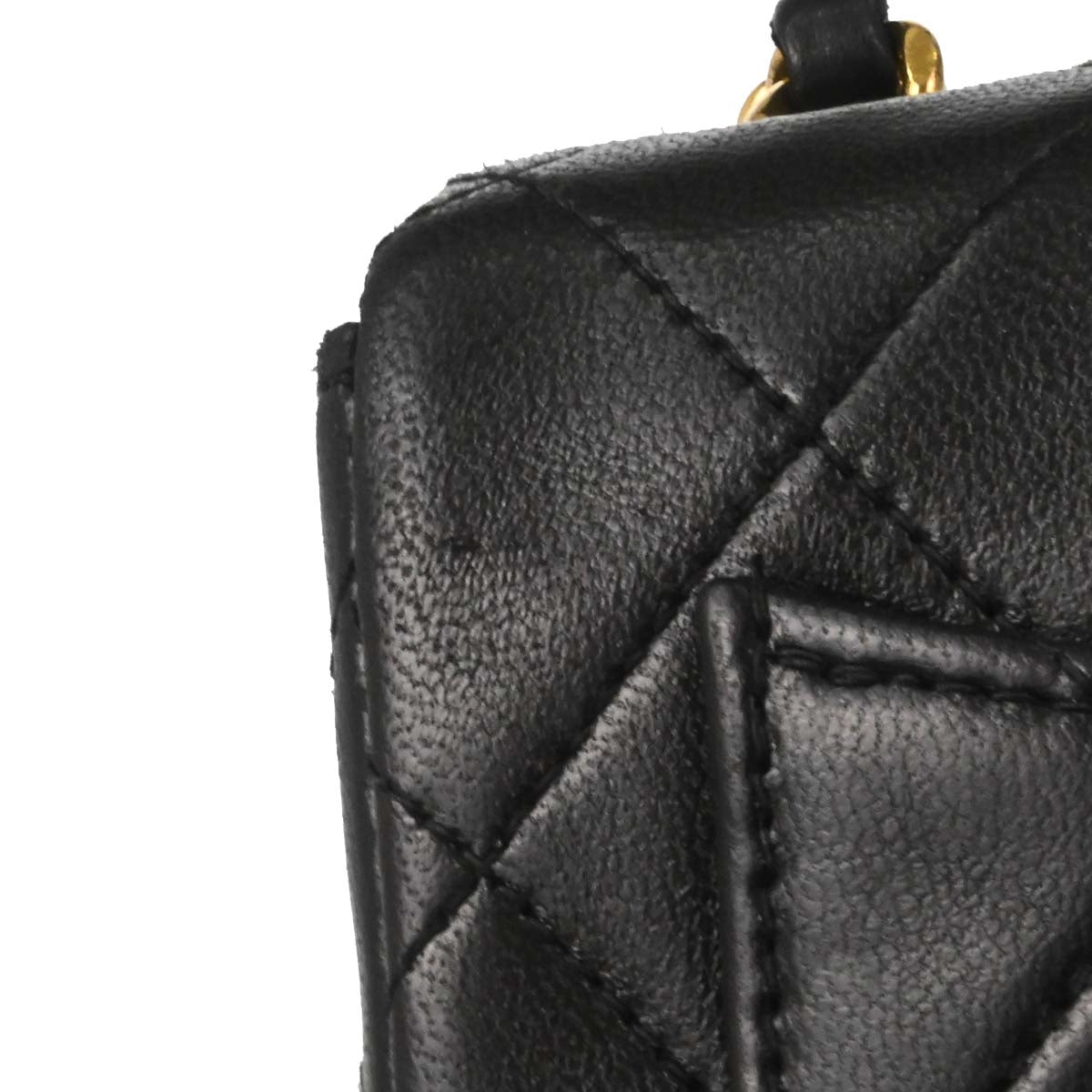 Chanel 1997-1999 Black Lambskin Mini Classic Square Flap Shoulder Bag 17