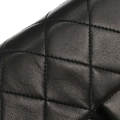 Chanel 1997-1999 Black Lambskin Mini Classic Square Flap Shoulder Bag 17