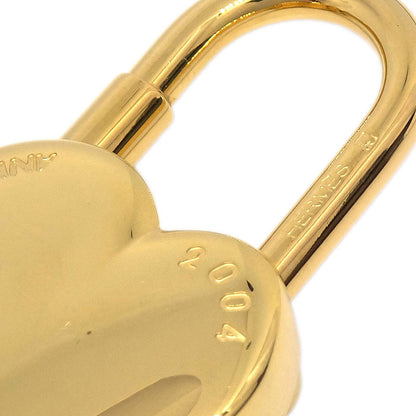 Hermes Annee De La Fantaisie Cadena Padlock Bag Charm Gold Small Good