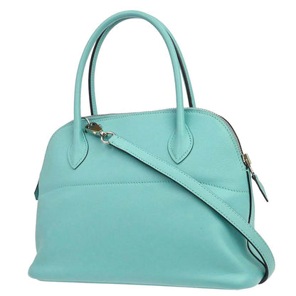 Hermes Blue Atoll Swift Bolide 27 2way Shoulder Handbag