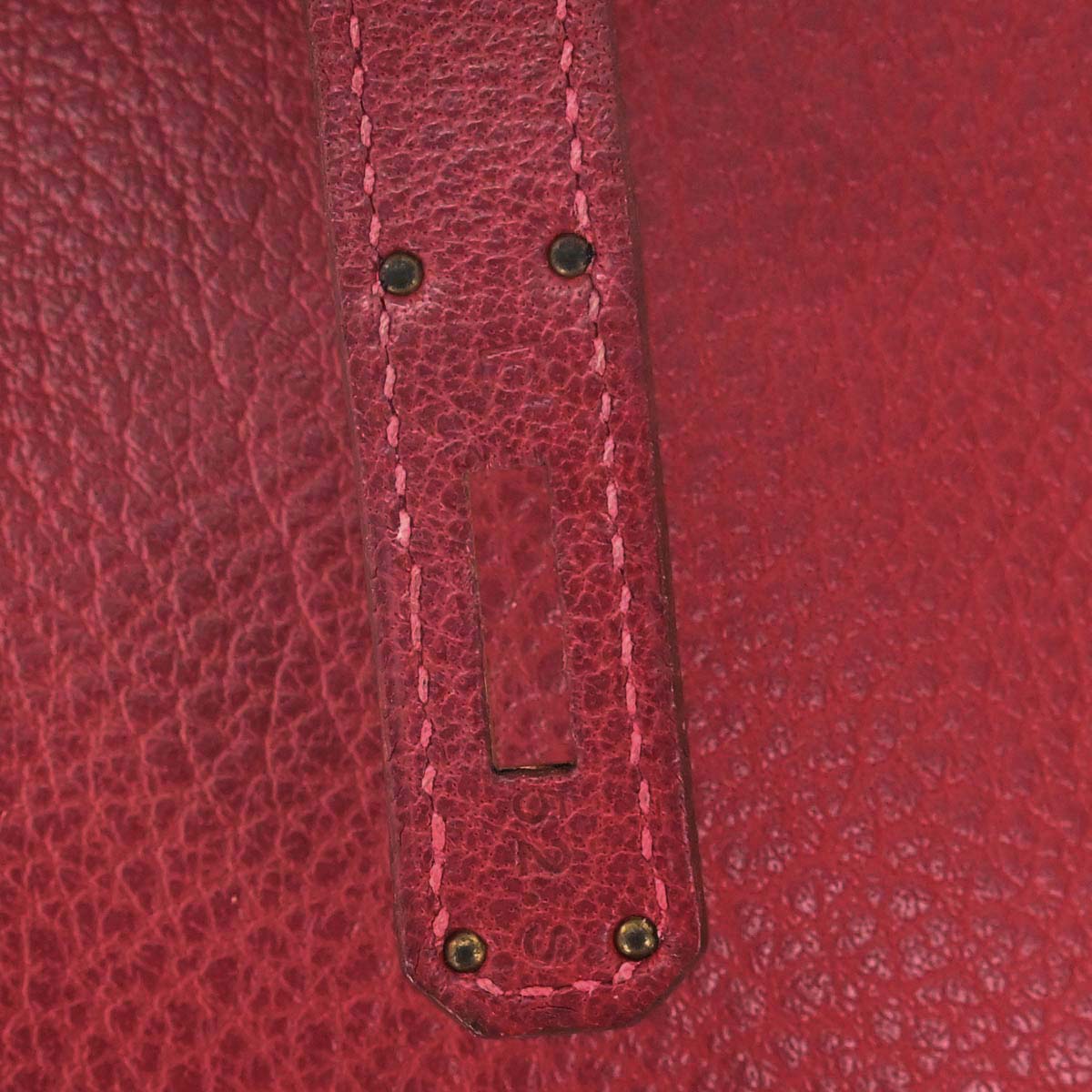 Hermes Rouge Garance Buffle skipper Kelly 35 2way Shoulder Handbag
