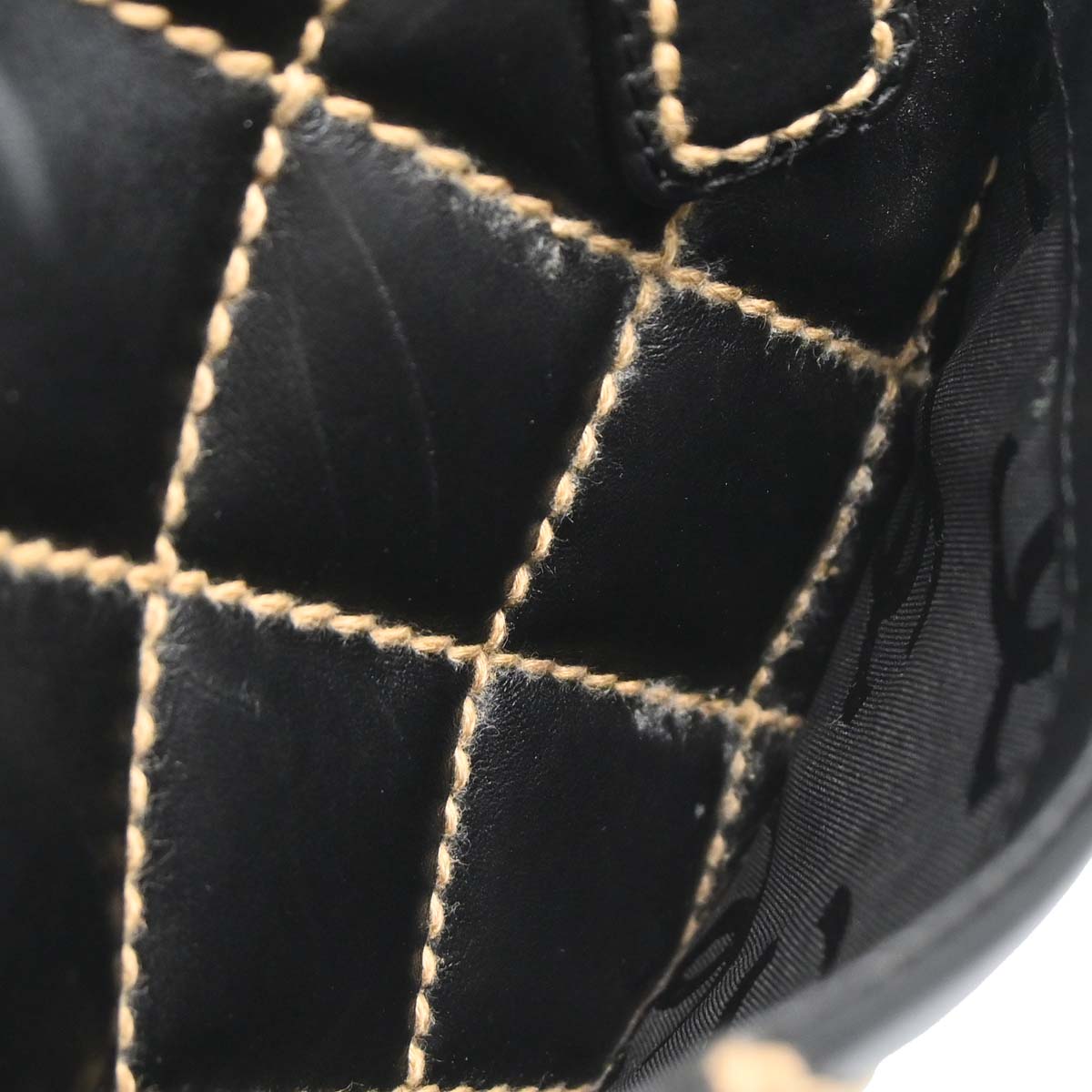 Chanel 2003-2004 Black Calfskin Wild Stitch Handbag