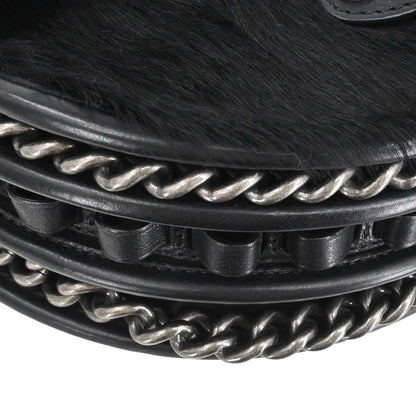 Chanel 2014 Brown Calfskin Pony Hair Paris-Dallas Saddle Shoulder Bag