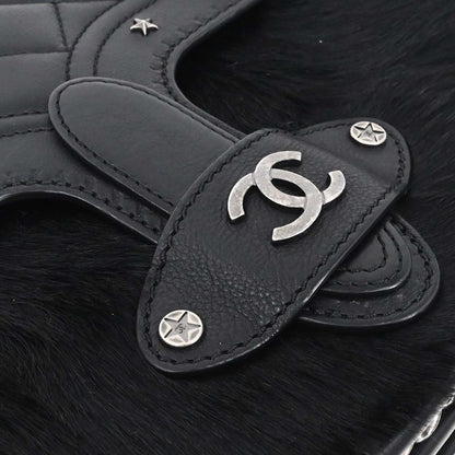 Chanel 2014 Brown Calfskin Pony Hair Paris-Dallas Saddle Shoulder Bag