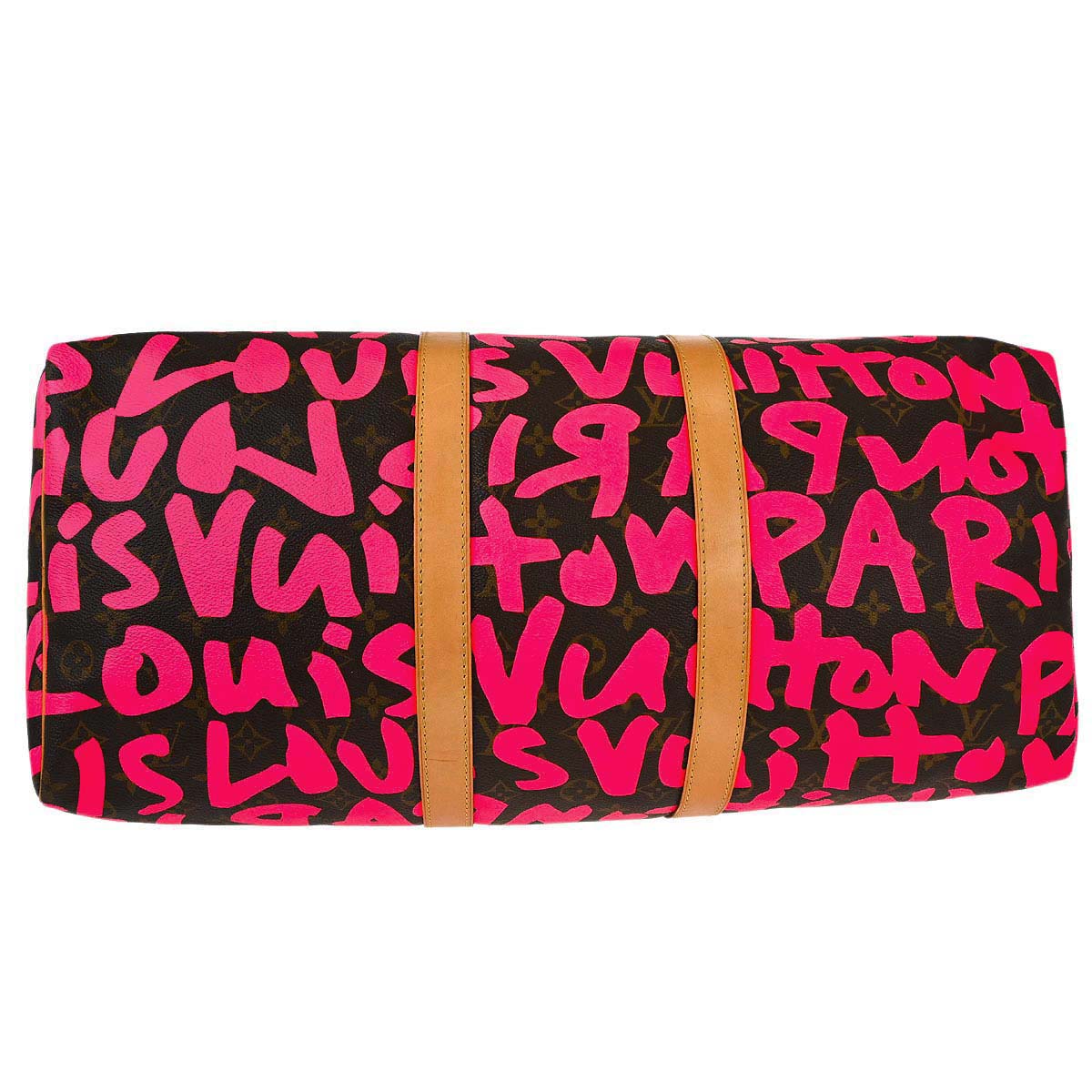 Louis Vuitton Pink Monogram Graffiti Keepall 50 Duffle Bag M93698