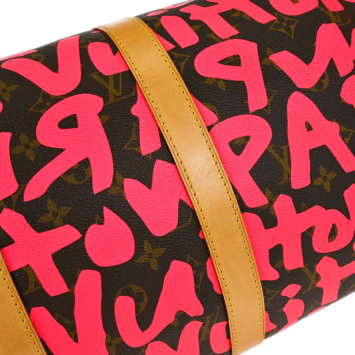 Louis Vuitton Pink Monogram Graffiti Keepall 50 Duffle Bag M93698
