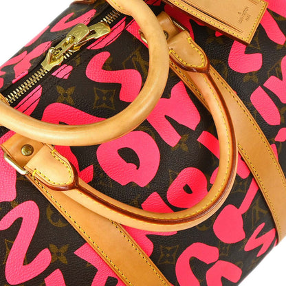 Louis Vuitton Pink Monogram Graffiti Keepall 50 Duffle Bag M93698