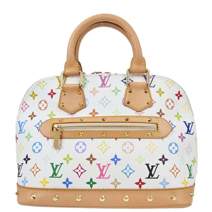 Louis Vuitton 2003 White Monogram Multicolor Alma Handbag M92647