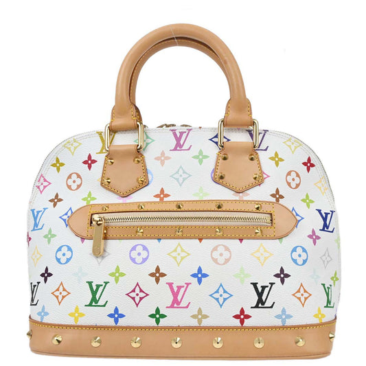 Louis Vuitton White Monogram Multicolor Alma Handbag M92647