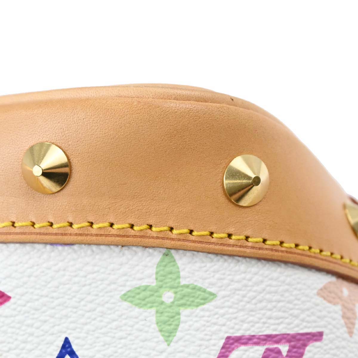 Louis Vuitton 2003 White Monogram Multicolor Alma Handbag M92647