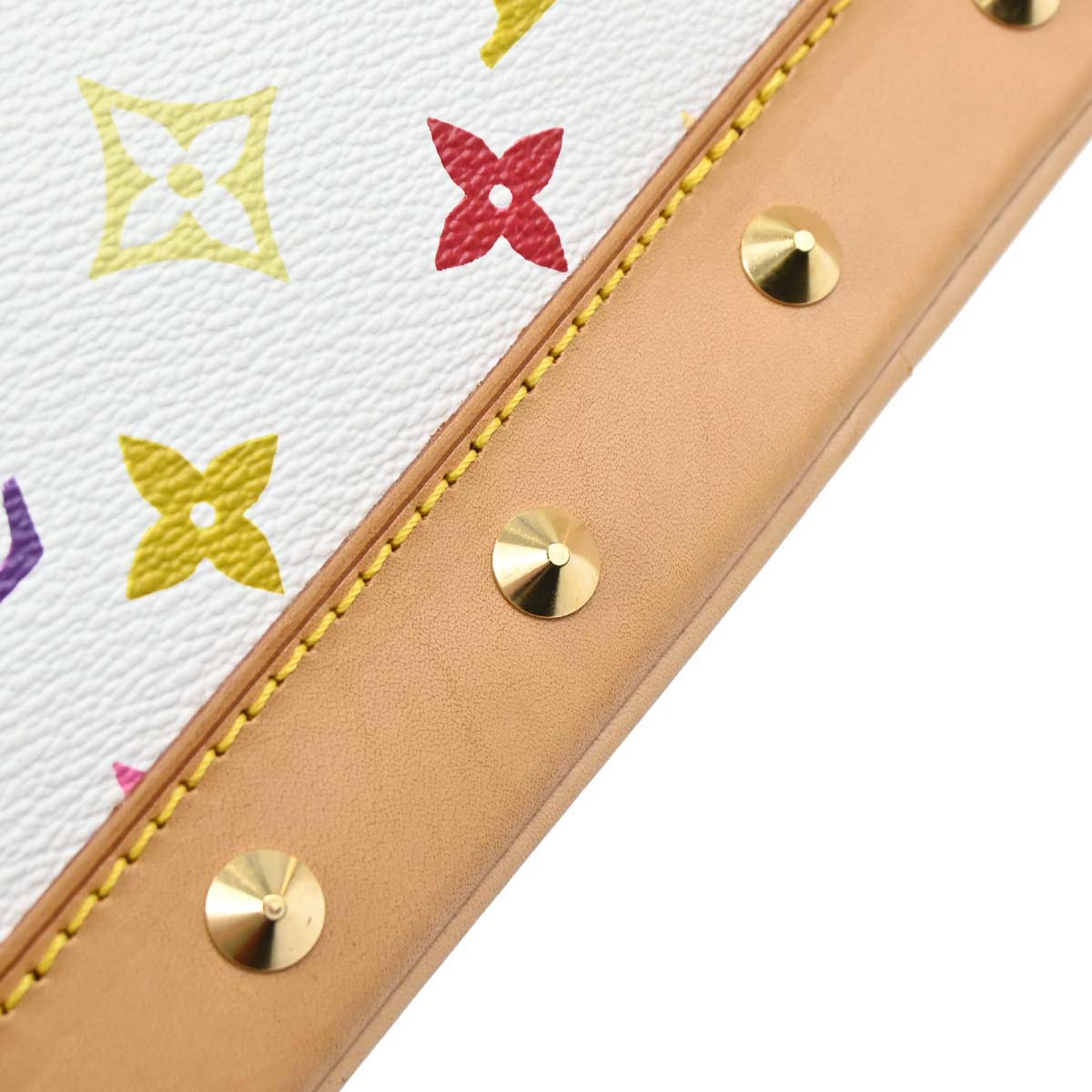Louis Vuitton 2003 White Monogram Multicolor Alma Handbag M92647
