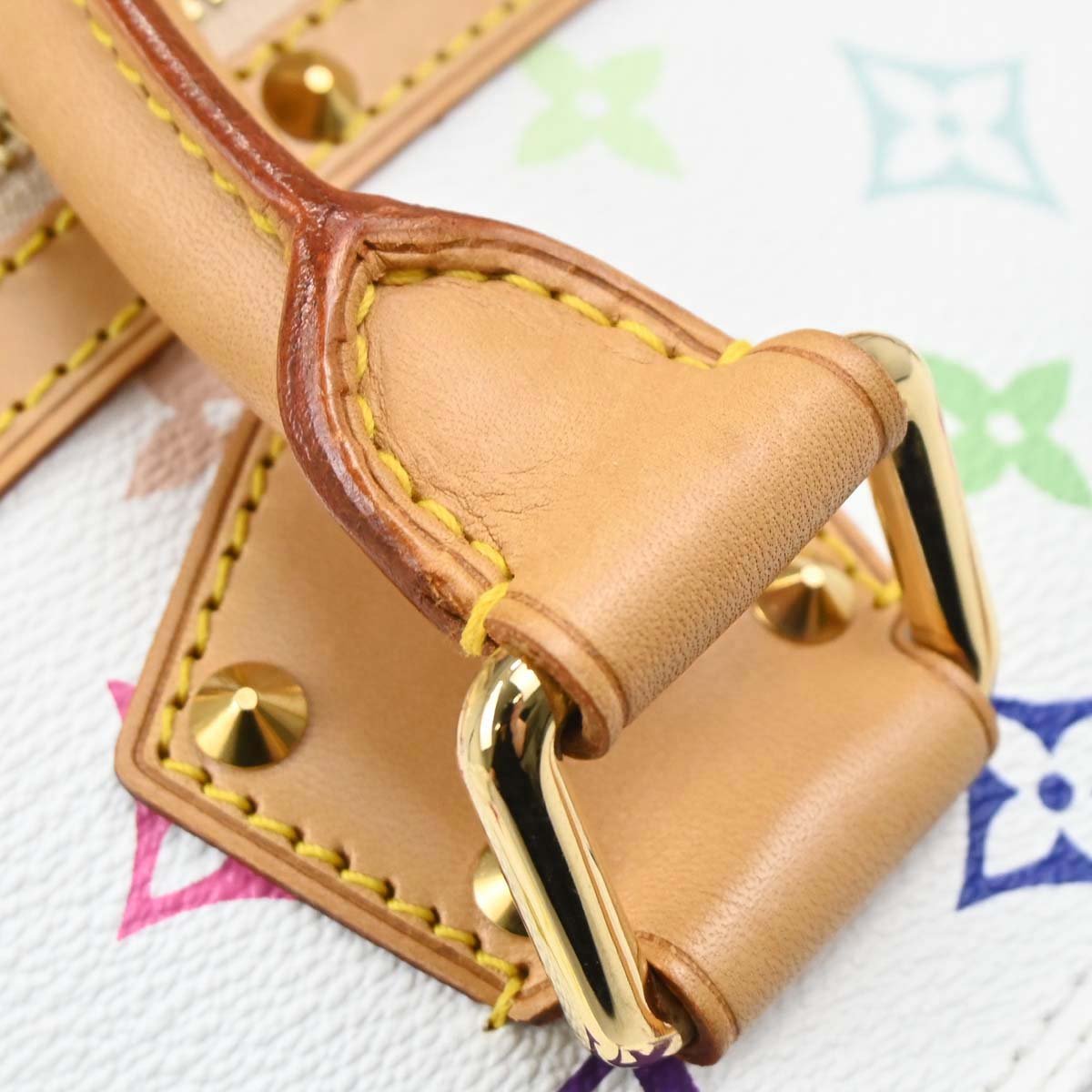 Louis Vuitton 2003 White Monogram Multicolor Alma Handbag M92647