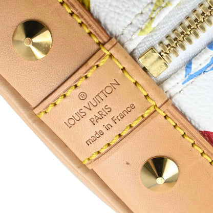 Louis Vuitton 2003 White Monogram Multicolor Alma Handbag M92647