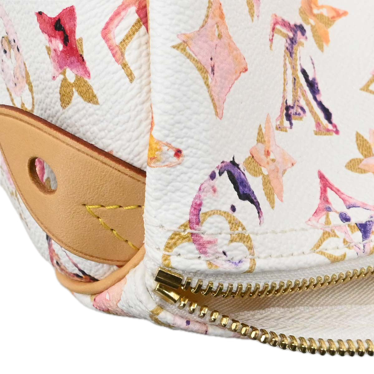 Louis Vuitton White Monogram Watercolor Speedy 35 Handbag M95752