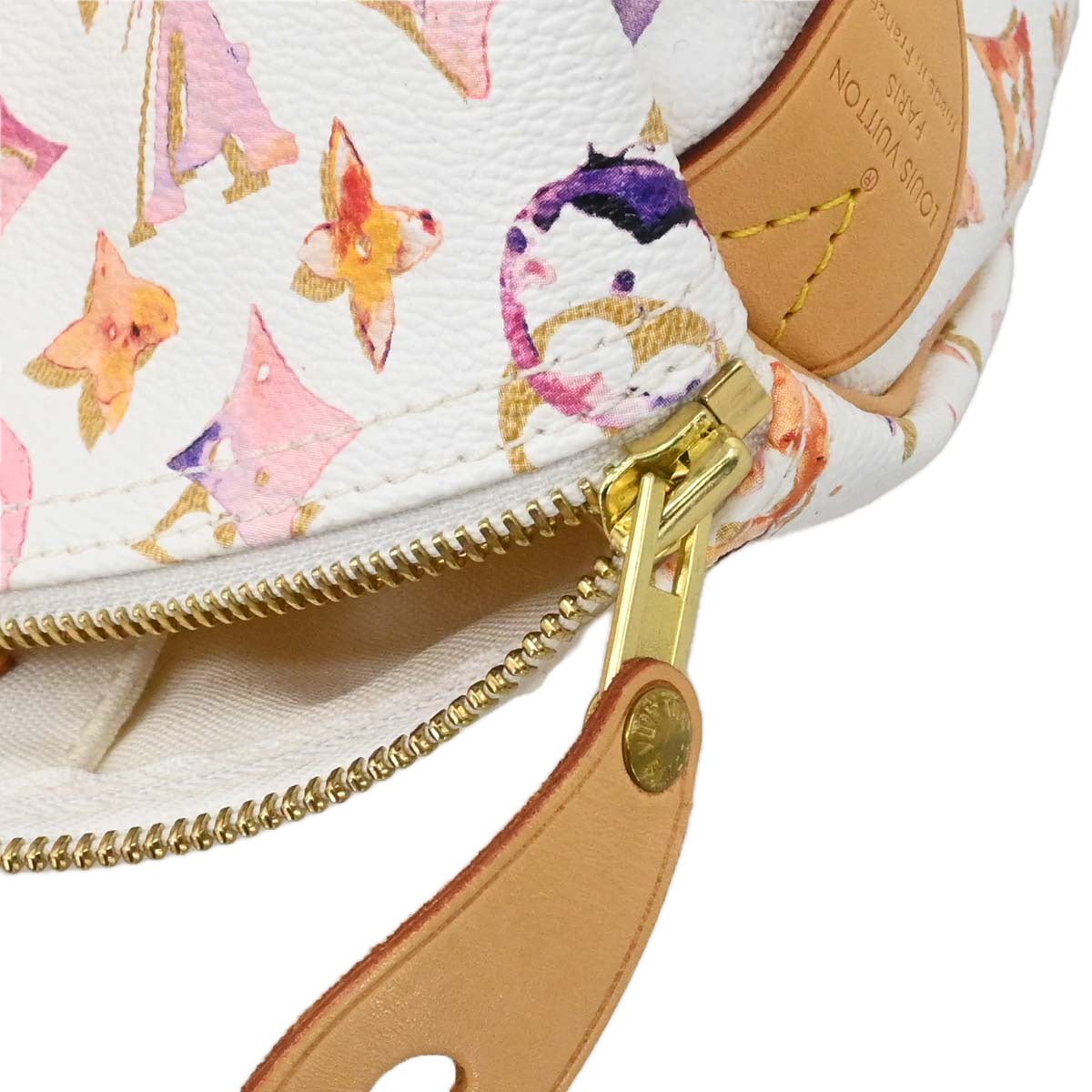Louis Vuitton White Monogram Watercolor Speedy 35 Handbag M95752